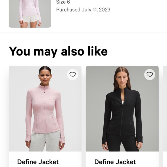 Lululemon Hooded Define Jacket Nulu Meadowsweet Pink - Picture 3 of 3